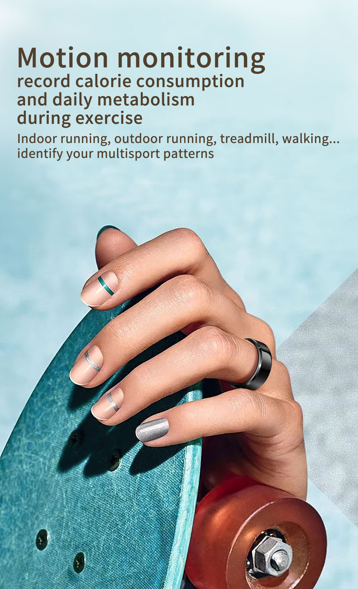 Versatile Smart Ring – Heart Rate & Sleep Tracker & IP68 Waterproof Fitness Step Counter LA380_11